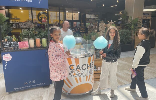 BARBA&rsquo;BlaBla joue à Cache Cache pour le Groupe BEAUMANOIR au centre commercial Grand Quartier de Rennes-St Grégoire !